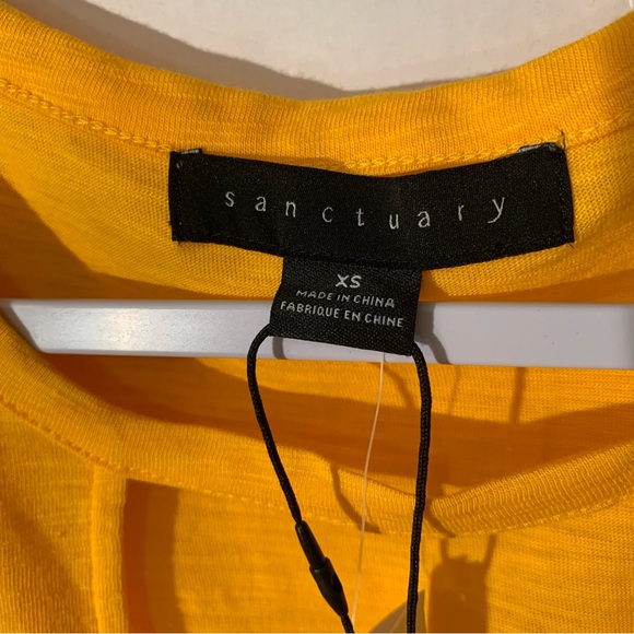 New Sanctuary Women’s Yellow cutout tank Size XS - Picture 4 of 10